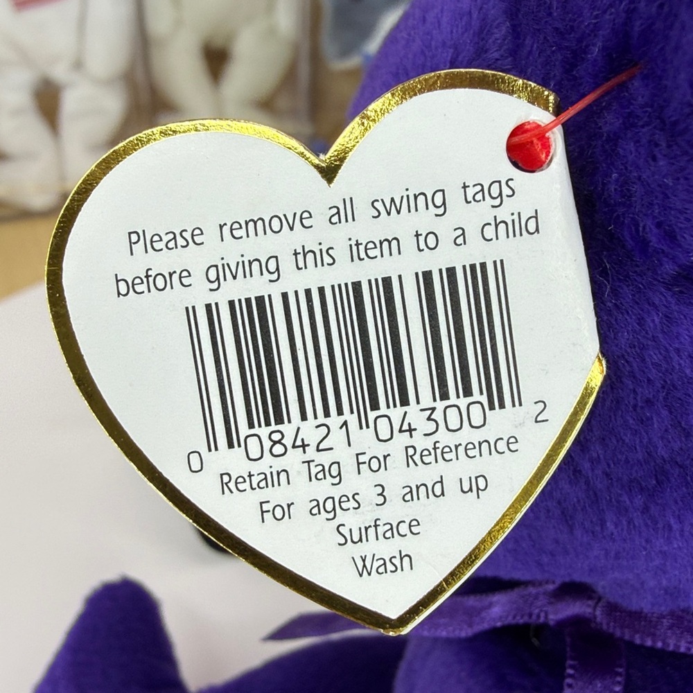 👑❤️No Tush Stamp - 1997 Princess Diana Beanie Baby - China PE - MWMT - Picture 15 of 16